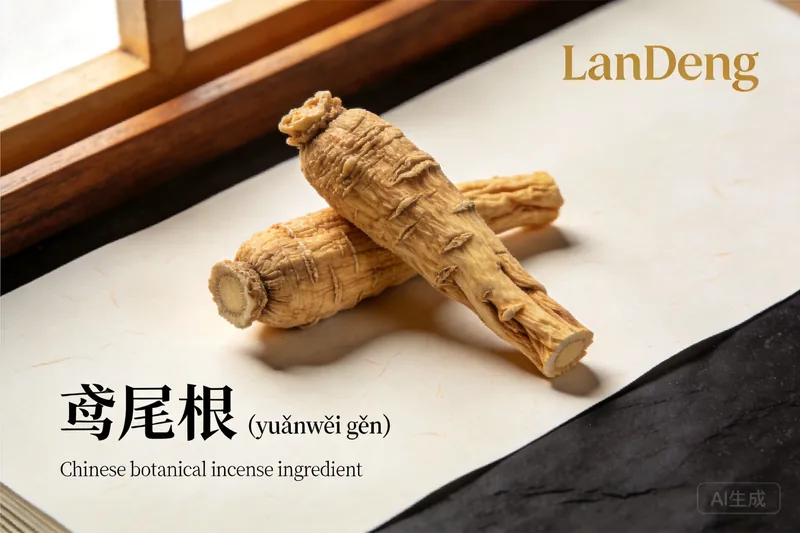 Raw Orris Root (Iris germanica / I. pallida (orris); cf. Iris tectorum (Chinese iris)) botanical material, editorial still life